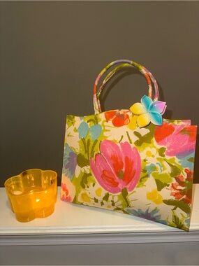 Floral Canvas Tote